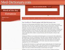 Tablet Screenshot of med-dictionary.com